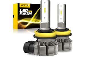 AUXITO H11/H8/H16 LED Fog Light Bulbs, 6000 Lumens 6500K Cool White Light, 300% Brightness, CSP LED Chips Fog Lamps or DRL Re