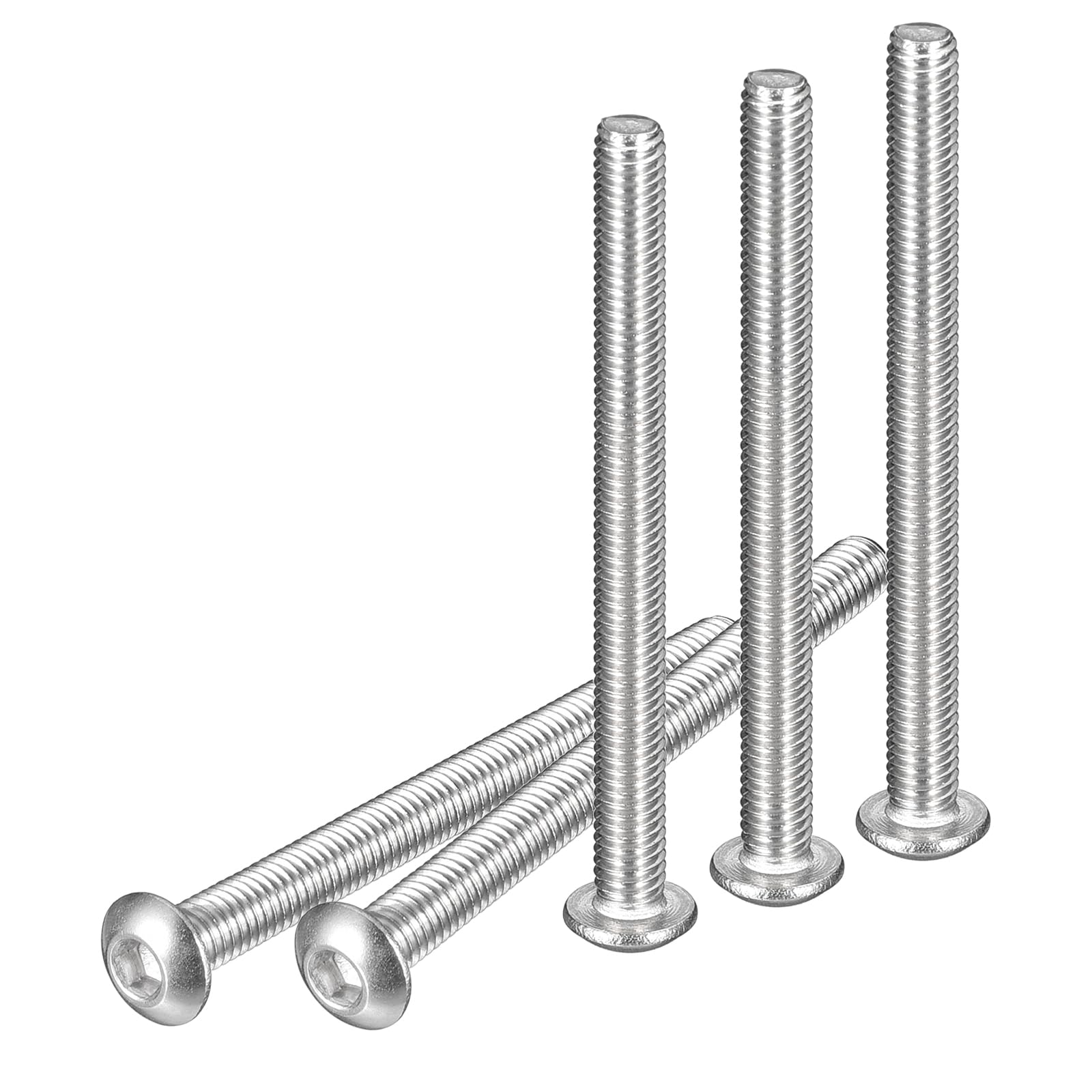 DTGN M3-0.5x35mm Button Head Socket Cap Screws - 50Pack - Good for Machine - 304 Stainless Steel 18/8 - Hex Drive Full Thread Fasteners — image 1