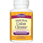 Nature's Secret Multi-Herb Colon Cleanse Digestive Health Gut Cleanse | 275 Tablets | Multi-Fiber + Herbal Blend for Digestive Support &amp; Regularity | Includes Psyllium Husk &amp; Probiotics