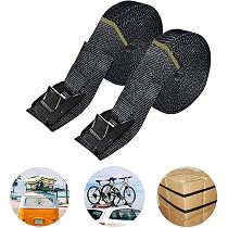 6-Pack Lashing Straps – 6.5 Ft X 1 Inch Cam Buckle Tie Downs, 1500 Lbs Capacity, For Motorcycles, Cargo, Trailers, Luggage