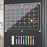 Tmtamye Acrylic Fridge Calendar, Magnetic Calendar