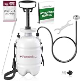 Beer Keg Line Cleaning kit Faucet Adapter - Hand Pump Pressurized - Easy Safe to Use Keg Cleaner - w/Brush, Wrench, Faucet Plug Brush, Ball Lifter, Instructions Manual and. 4oz Cleaner