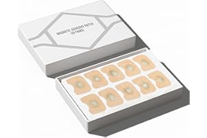 HuiPoLii Magnetic Nose Strips Refill Pack（30Pairs）,Athletic Nasal Strips for Snoring & Sleeping.