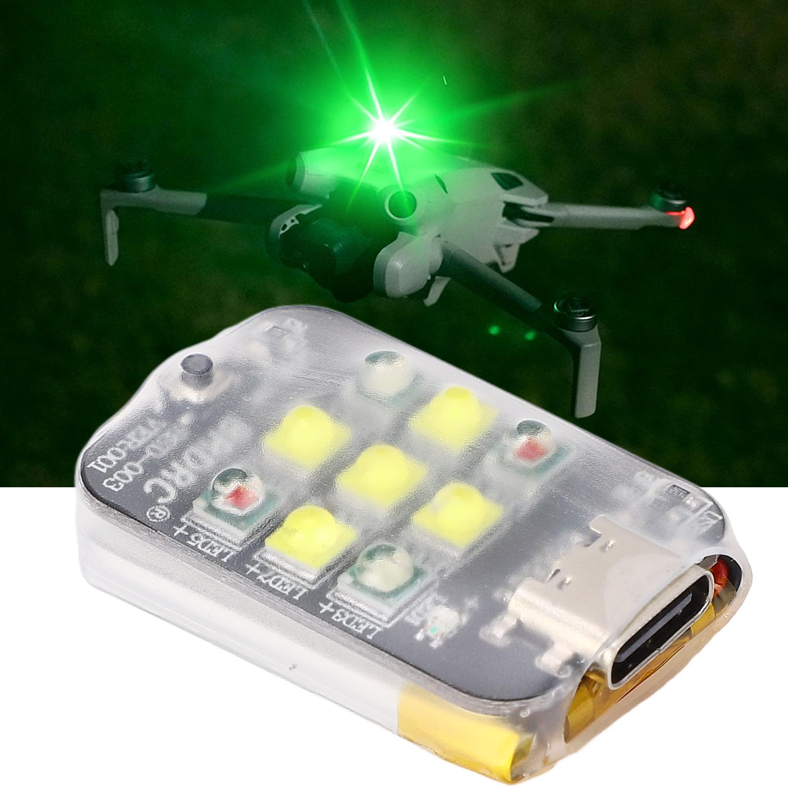 Drone Strobe Light, Anti Collision Light for FAA Drone Night Flying, Fits for Avata 2, for Air 3, for Mini 3 Pro, for Mavic, for Mini 2, for Mini 3, for Holystone, Etc
