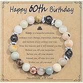 OAVOOK 30th/40th/50th/60th/70th/21st/80th/90th Birthday Gifts for Women, Unique Gifts for Woman Bead Bracelet for Mom, Aunt, Wife, Grandma, Sisters, Friends