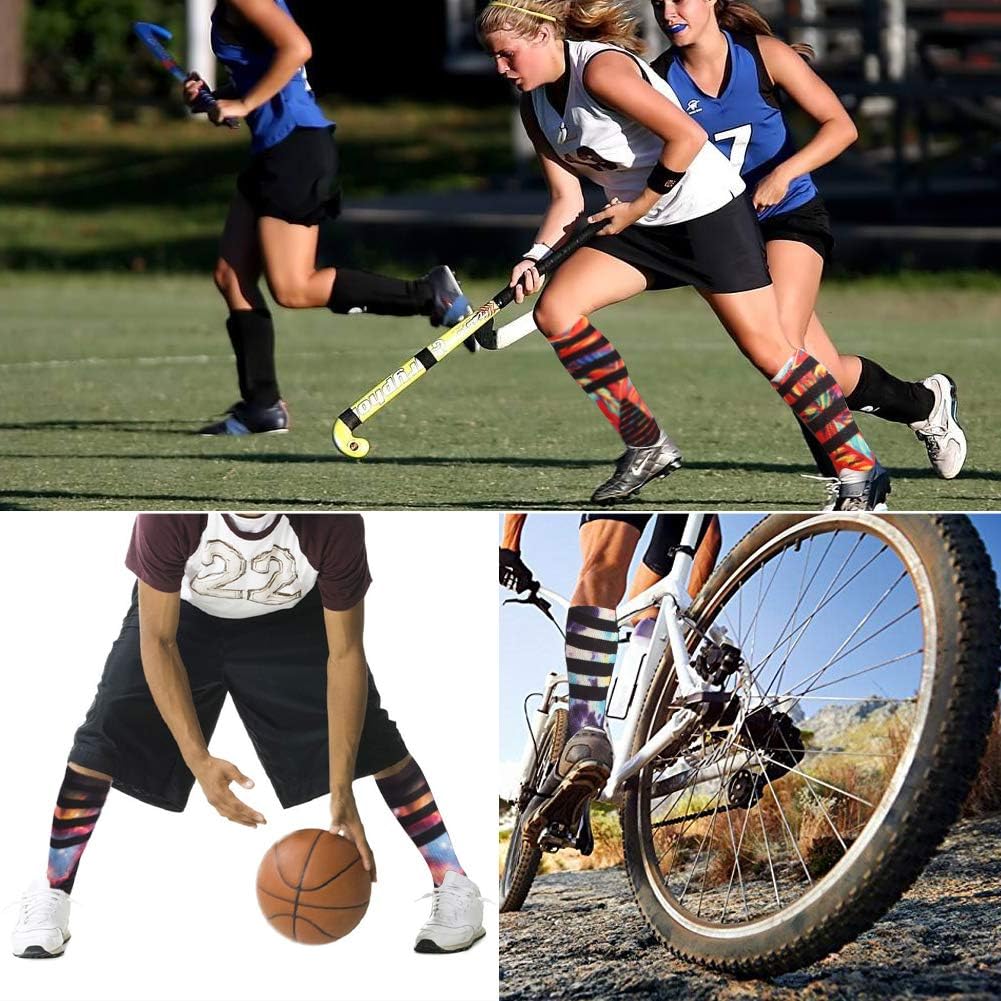 J'colour Basketball Socks, Cushioned Athletic Sports Crew Socks for Men & Women: Clothing