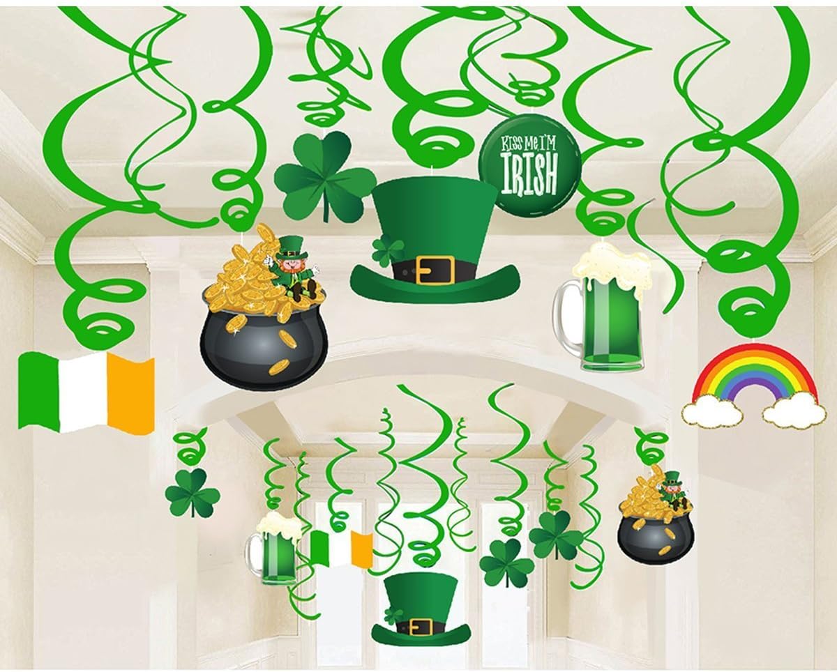 Amazon Com Sogorge Pack Of 30 Pcs St Patrick Day Party Decoration