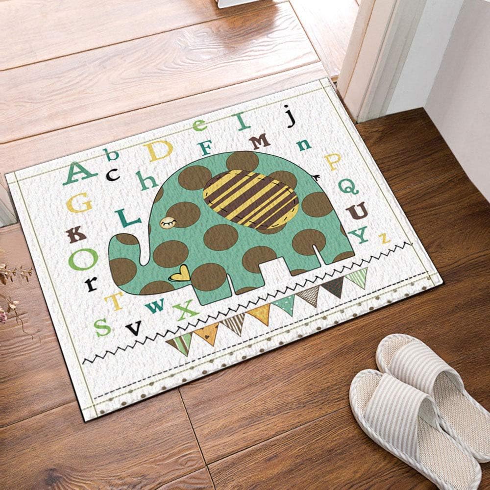 NFGFD Elefante de Dibujos Animados 26 Alfabeto inglés Dormitorio