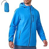 ACCNUO Rain Jacket Men Waterproof Lightweight Mens Rain Jackets Waterproof With Hood for Cycling Hiking Climbing camping