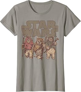 Star Wars Ewok Group Shot Logo T-Shirt