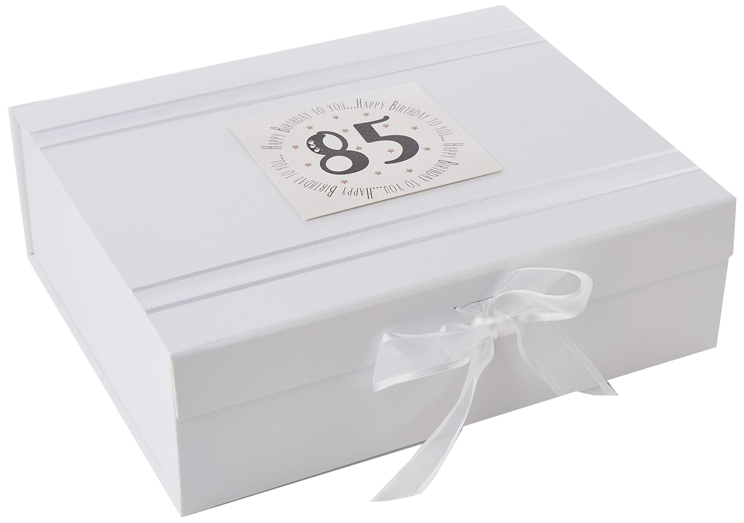 WHITE COTTON CARDS Happy Birthday to You, 85' Large Keepsake Box (MTGA85X)