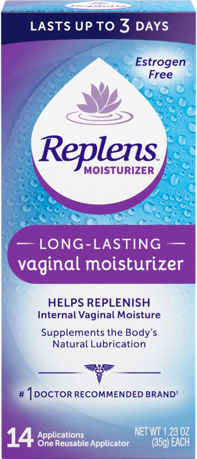 Replens Replens Long Lasting Vaginal Moisturizer, 14 Applications 1.23 oz (Pack of 2): Health & Personal Care