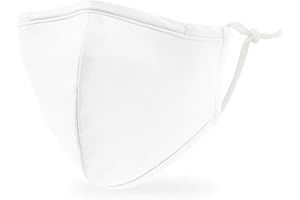 WEDDINGSTAR 3-Ply Kid's Washable Cloth Face Mask Reusable and Adjustable with Filter Pocket