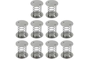 HNGSON Spiral Wobbles Spring 1"×1" Silver Spring Base Double Sided Spring Pack of 10 for Craft