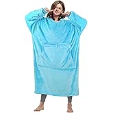 Catalonia Oversized Blanket Hoodie Sweatshirt, Fleece Pullover with Large Front Pocket, for Adults Men Women