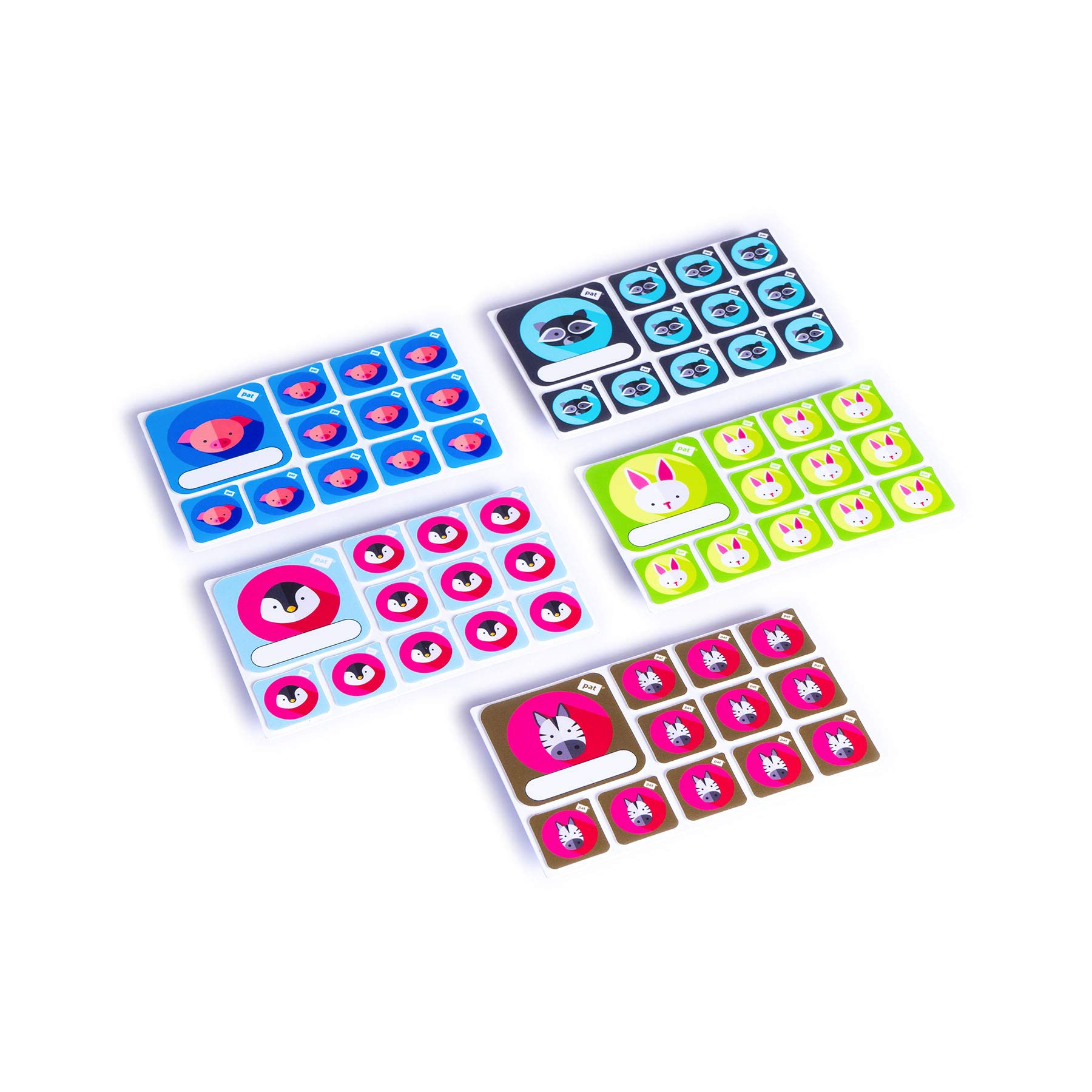 PATboard Scrum Board and Kanban Board Team Icon Set - Animals (Rabbit) - Set of 5 - nanocups for Glass Icons