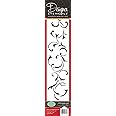 Designer Stencils French Swirl Cake Stencil Side, Beige/semi-transparent