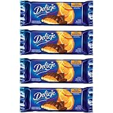 Delicje European Biscuits Orange Filling (Pack of 4)