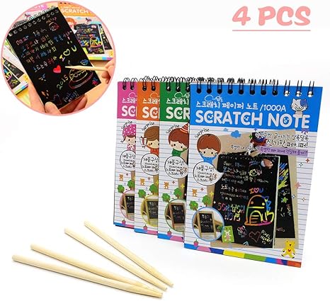 melissa & doug scratch art rainbow mini notes
