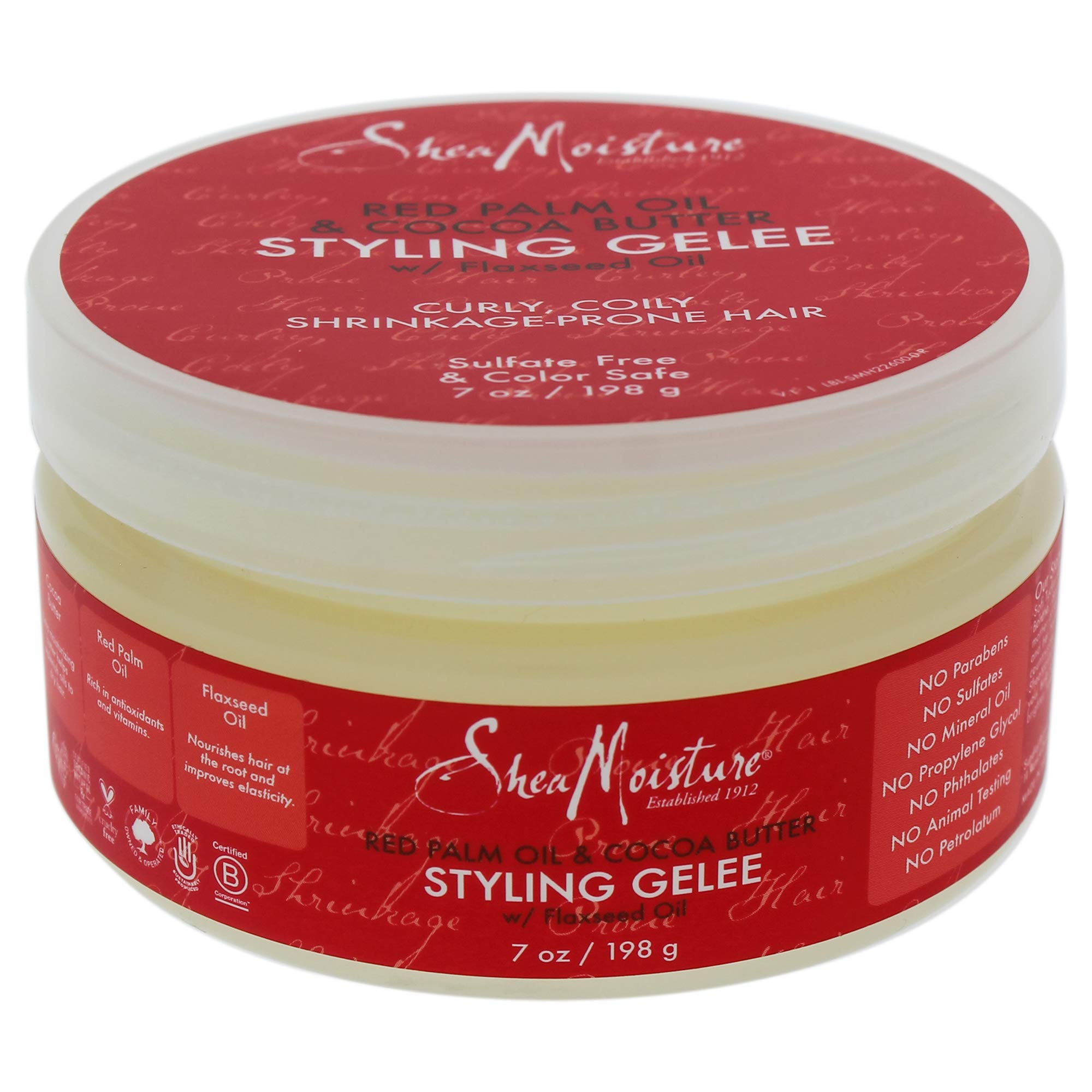 Shea Moisture Red Palm Oil and Cocoa Butter Styling Gelee, 7 oz