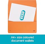 Elba Foolscap Document Wallets A4+ Pack of 10 Assorted Colours view 2