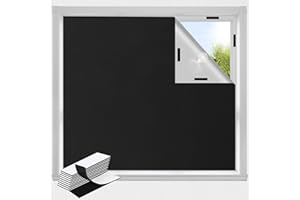 Portable Blackout Blinds 57" x 79", 100% Blackout Curtains, DIY Black Out Shades for Window, No Drill Cut to Fit, Temporary B