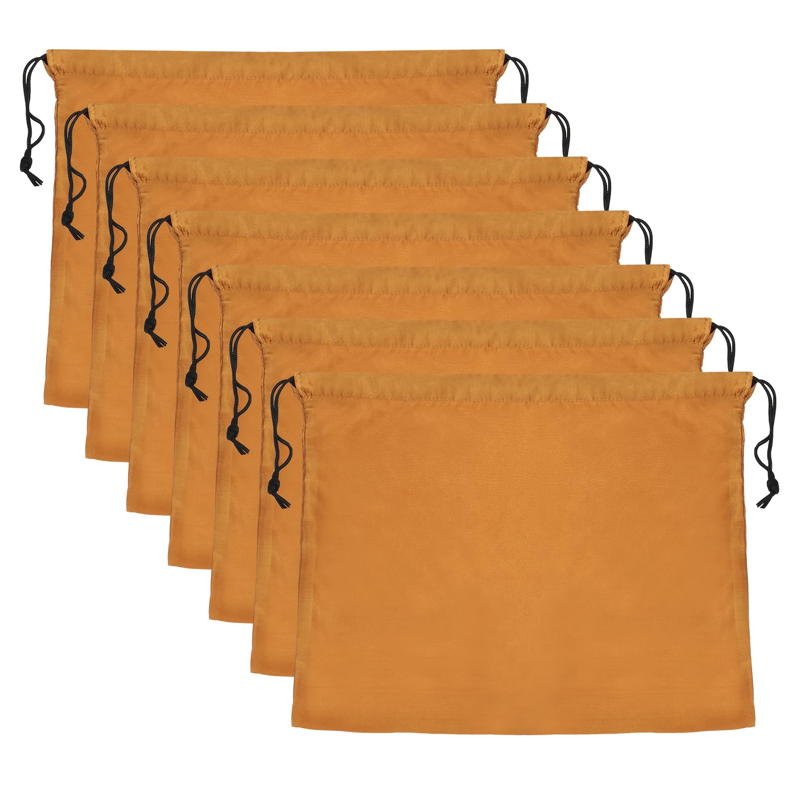 PATIKIL 19.7x15.7 Inch Dust Bags for Handbags, 7 Pcs Purse Storage Bag Cover with Drawstring for Travel Storage Pouch Cloth Shoes, Gold