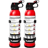 Small Fire Extinguisher for Home &amp; Car &ndash; (2-Pack, 1.32lb Each) Portable ABC Chemical Powder Fire Extinguishing Spray | For Kitchen Grease, Electrical, Vehicle &amp; Garage Fires, Easy to Use