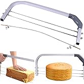 Professional Cake Cutter Slicer Leveler, Commercial 4 Layers Adjustable Stainless Steel Cakes Slice, Large Bread Cutter Toast Cutting Saw, Straight Spatula Baking Level Stratification Birthday Tools