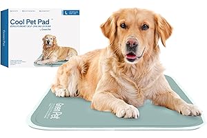 The Green Pet Shop Dog Cooling Mat, Large - Pressure Activated Pet Cooling Mat for Dogs and Cats, for Large Sized Pets (46-80