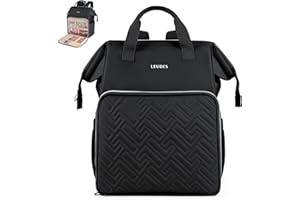 Leudes Knitting Bag Backpack,Yarn Storage Organizer Large Crochet Bag Tote Christmas Gift Yarn Holder Case for Carrying Projects,Knitting Needles (Black)