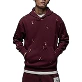 Jordan Men's Essentials Graphic Fleece Hoodie Pullover DV9392 (US, Alpha, XX-Large, Regular, Regular, Cherry Wood Red 680)