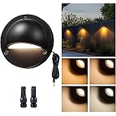 Varmtalys Low Voltage Deck Light - 12V LED Step Light Outdoor, 2700K/3000K/3500K/4000K/5000K Adjustable, IP65 Waterproof Hard