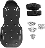 QWORK Gunite Spiked Shoes 25mm Short Spikes Epoxy Floor Black 1 Pair view 6