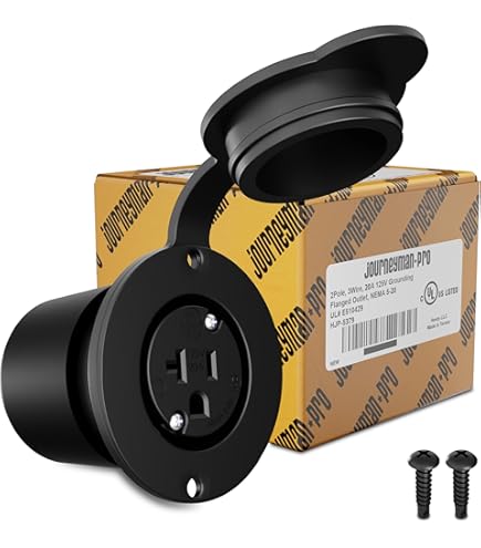 Journeyman-Pro 5279 15 Amp 120-125 Volt, NEMA 5-15 Flanged Outlet