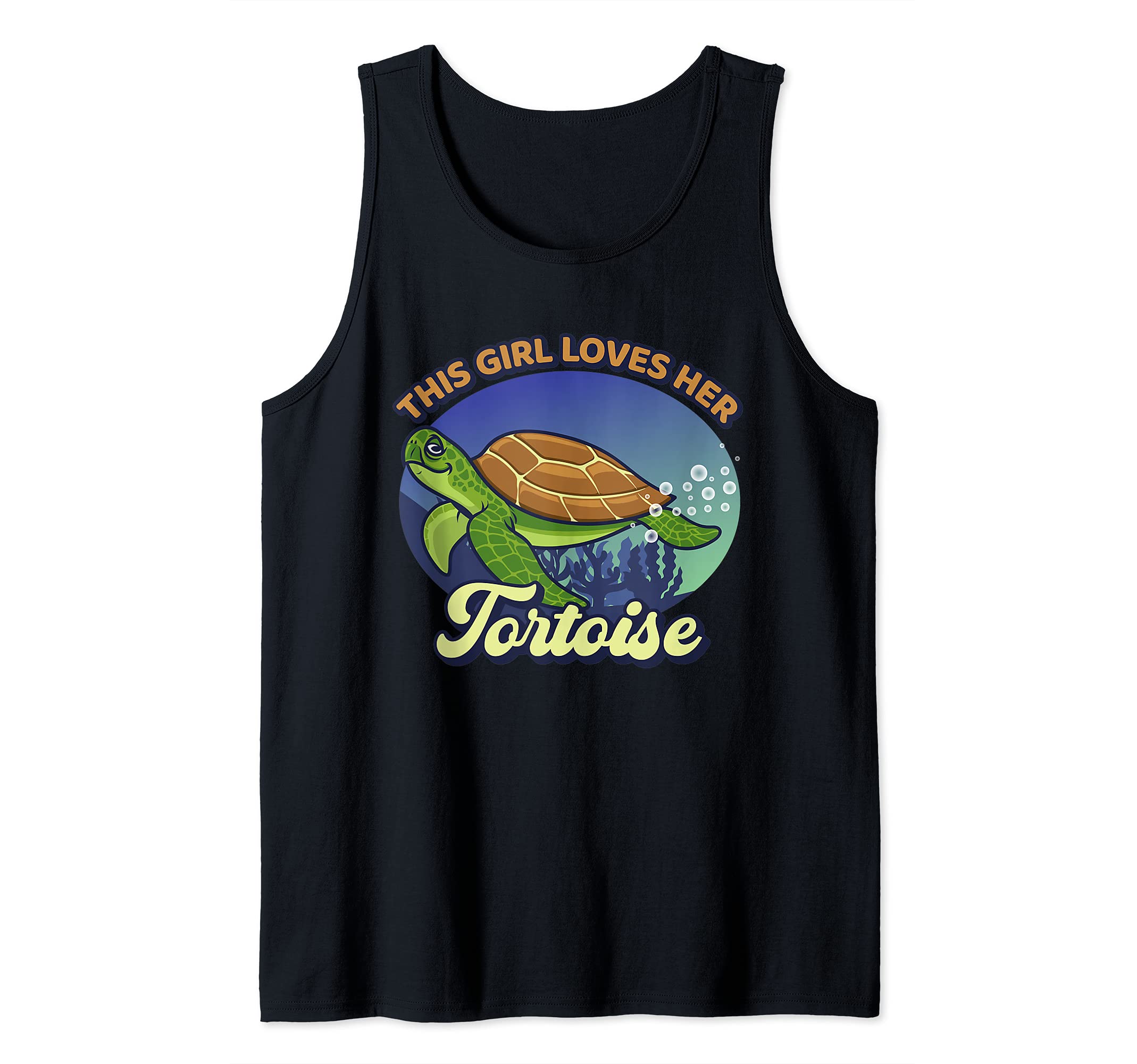 Funny This Girls Loves Her Tortoise Reptile Keeper Tank Top
