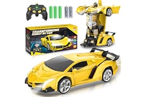 Chridark Remote Control Car Toys - Transforming RC Cars for Kids, Transform Toys Car Robot, Gift Kids Toys for 3 4 5 6 7 8 10 12 Years Old Boy