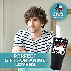 KEDRIAN Funny Anime Tumbler 30oz, I Paused My Anime