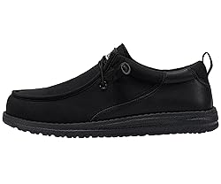 LARNMERN Steel Toe Loafers Women Slip On Canvas