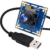 ELP USB Fisheye Camera - 180 Degree 1080P Wide Angle Webcam, High Speed | 100FPS/480P, 60FPS/720P, 30FPS/1080P, Mini Lightburn Camera for Laser, UVC USB Camera Module for Windows, Linux, Android, Mac