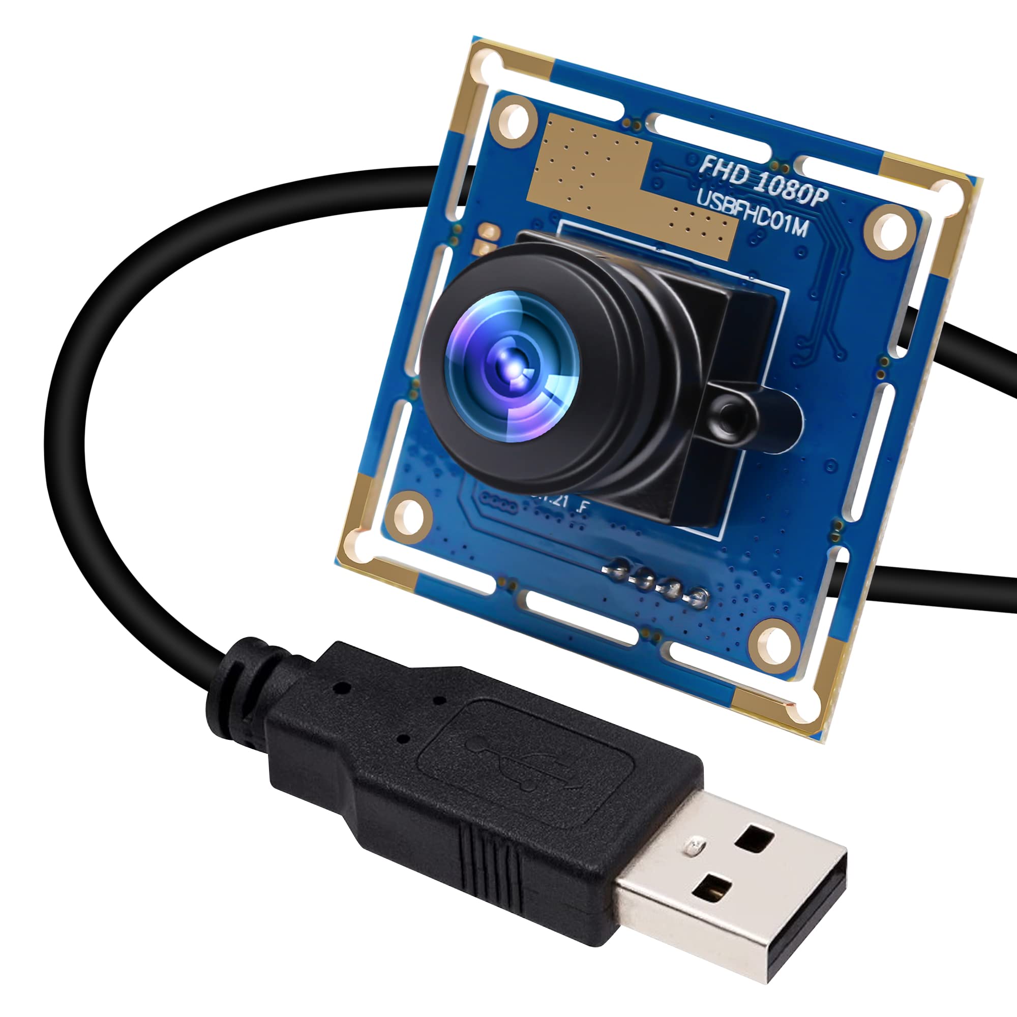 Photo 1 of ELP USB Fisheye Camera - 180 Degree 1080P Wide Angle Webcam, High Speed 100fps for Windows, Linux, Android, Mac