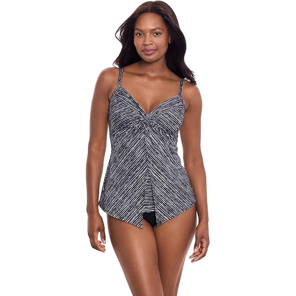 Miraclesuit Damen Tankini Mit Bügel-BH & Hohem Ausschnitt – Figurformend & Schlank