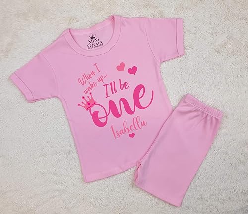 first birthday pajamas girl