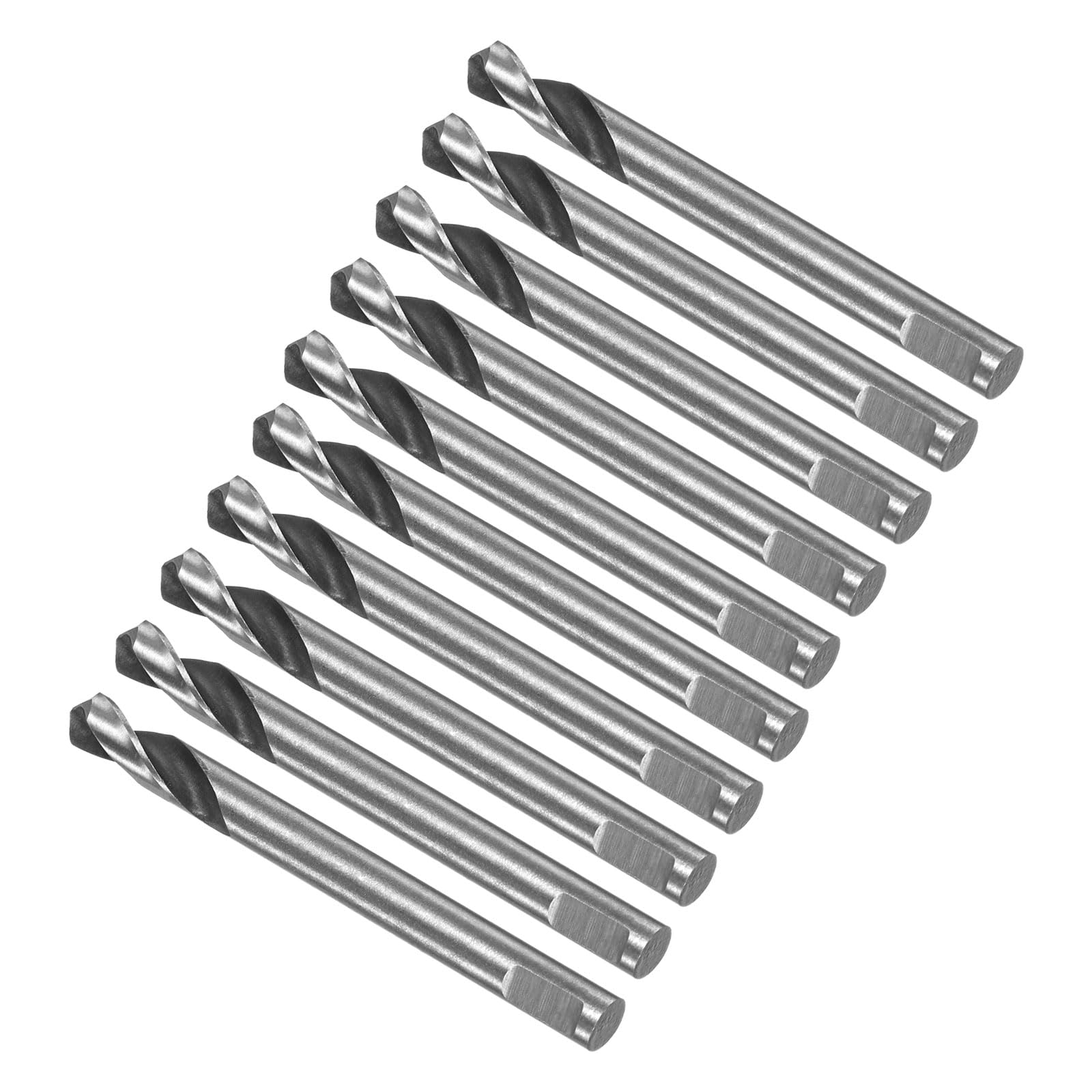 CoCud High Speed Steel Twist Drill Bits, 5mm Diameter 65mm Length, Straight Twist Jobber Drill Bit - (Applications: for Metal Woodwork Plastic Aluminum), 10-Pieces