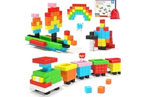 Hiwawind Magnetic Blocks for Toddlers -Classroom Must Haves STEM Learning Toys for 3-5 Year Old Boys & Girls, Safe & Strong Building Blocks with ASMR Sounds,Ideal Gifts for Kids 3+