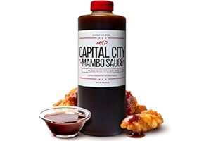 Capital City Mambo Sauce Mild, Washington DC Wing Sauces, Perfect Condiment for Wings Chicken Pork Beef Seafood Burgers Rice or Noodles, 32 oz