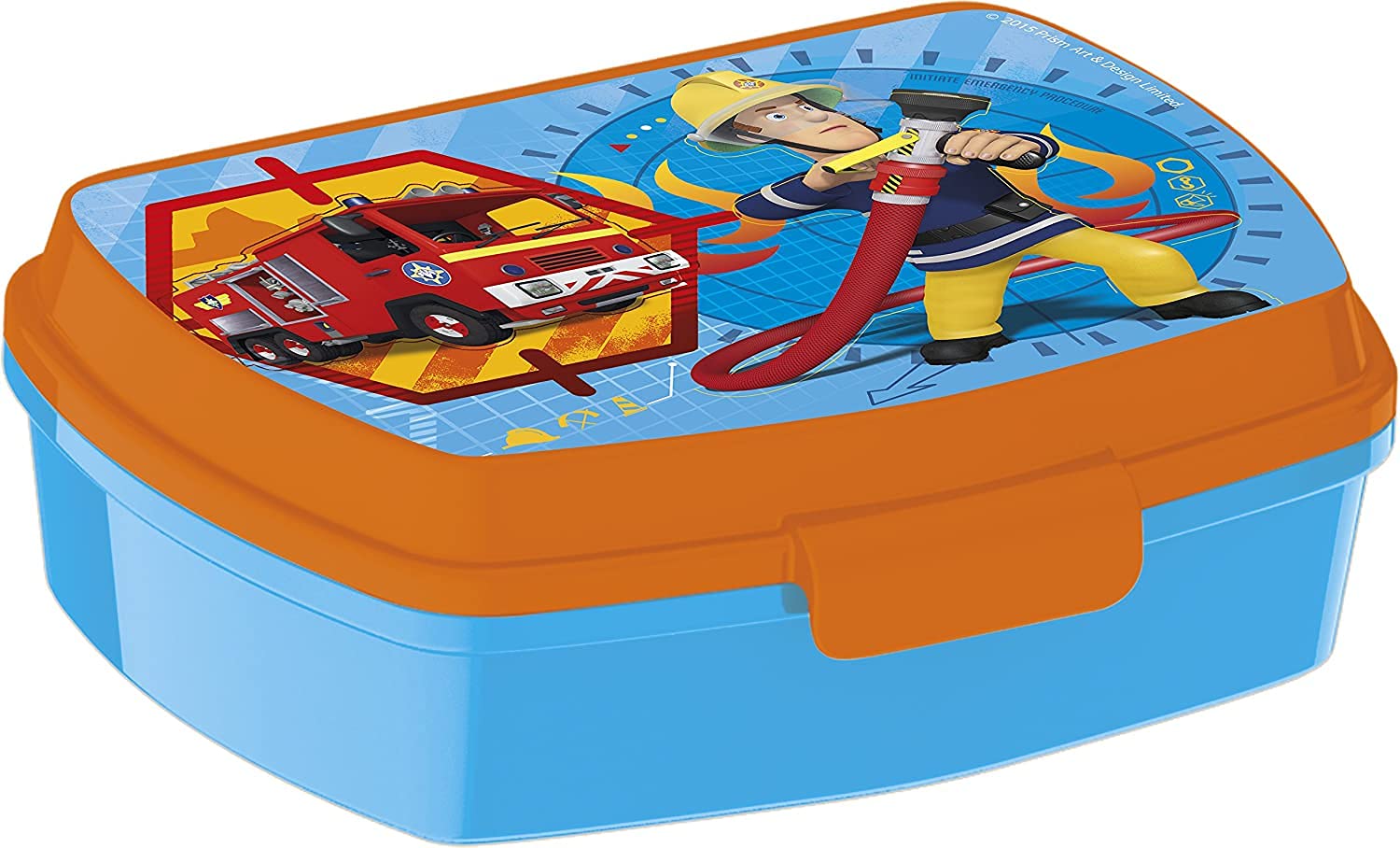 Fireman Sam Sandwich Lunch Snack Box Kids Children School