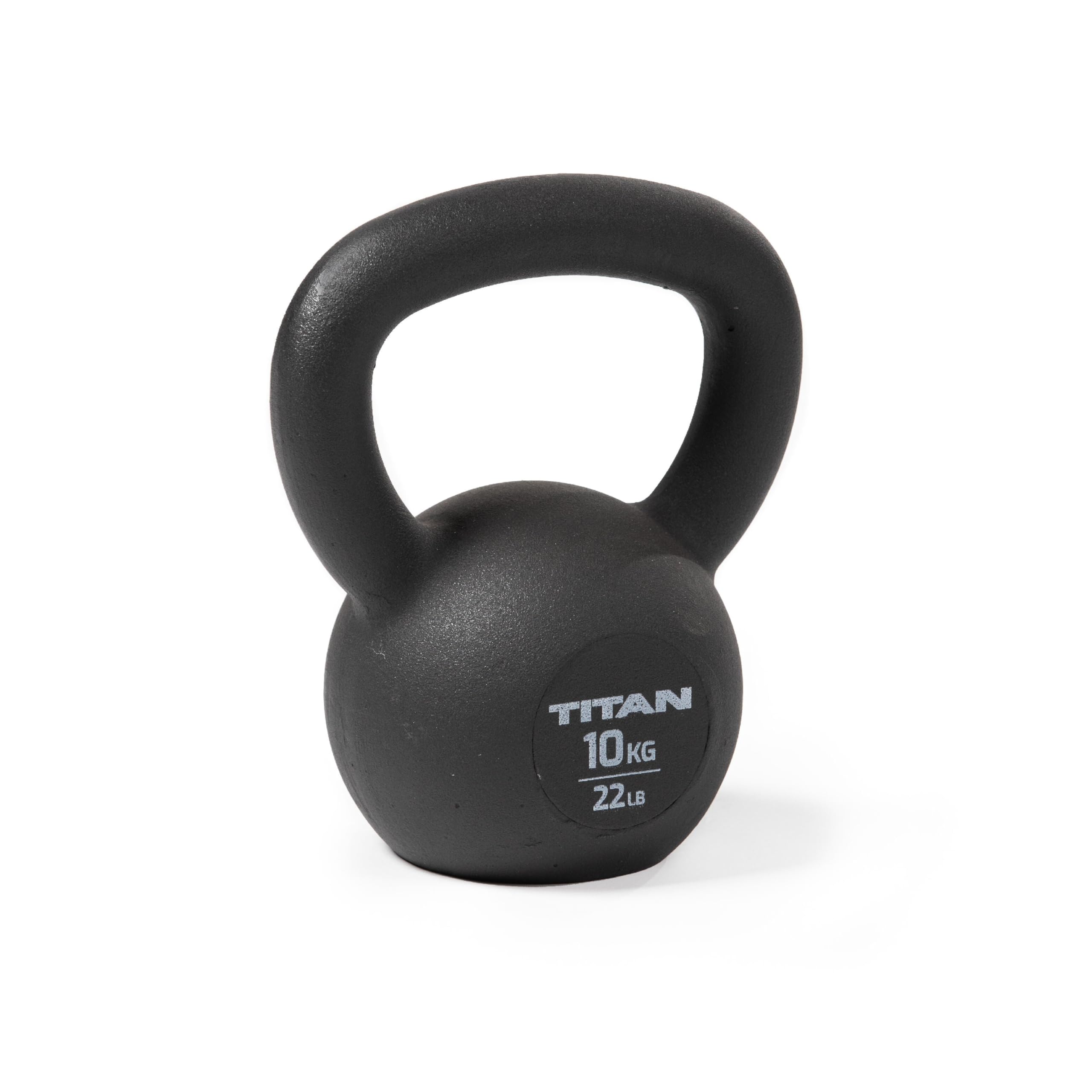 Titan Fitness 10 KG Cast Iron Kettlebell, Single