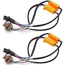 2-Pack 7443/7444NA Hyper Flash Fix Adapters – No Error Wiring For LED Turn Signals