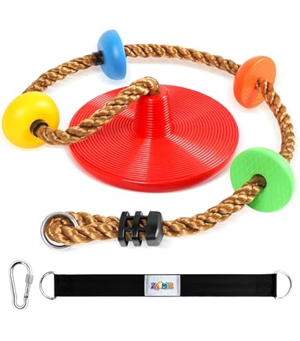 REDCAMP Climbing Rope Swings For Trees, Heavy Duty Plastic Disc Swing